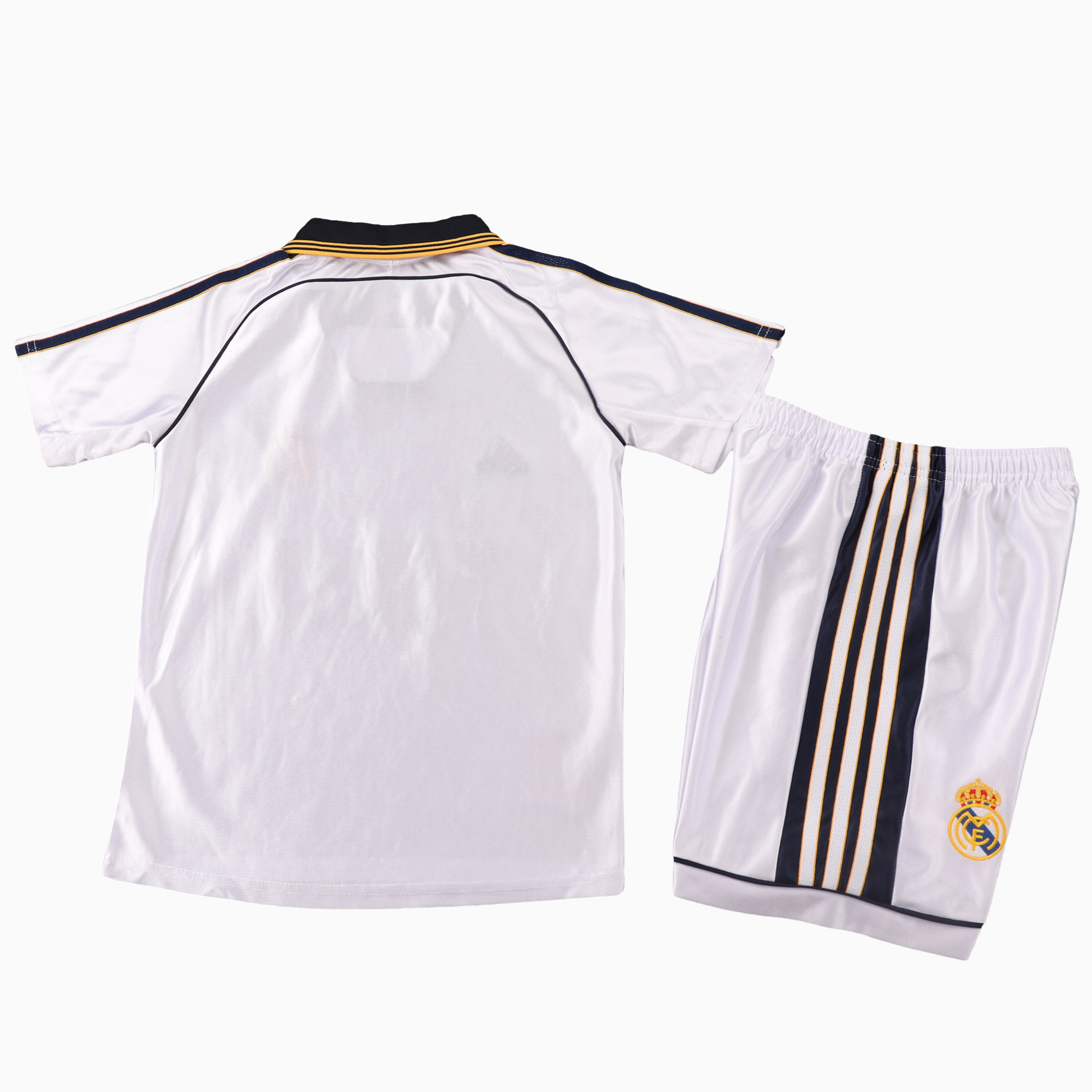 JerseysGala.com | Retro Real Madrid 1998-00 Home Kids Kit -Customize Name, Number and Patch | Worldwide Shipping