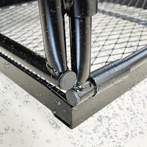 heavy duty steel cargo basket hitch mount