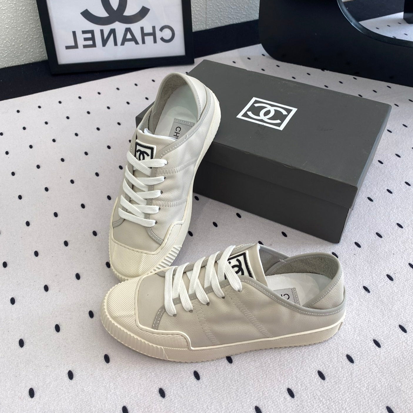 CASUAL SHOES IN GREY LAMBSKIN、mysite、Cacoeks