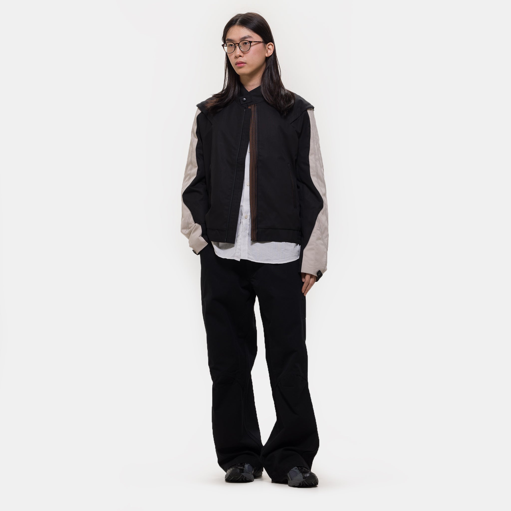 Solix Jacket in Black Sable/Seedpearl