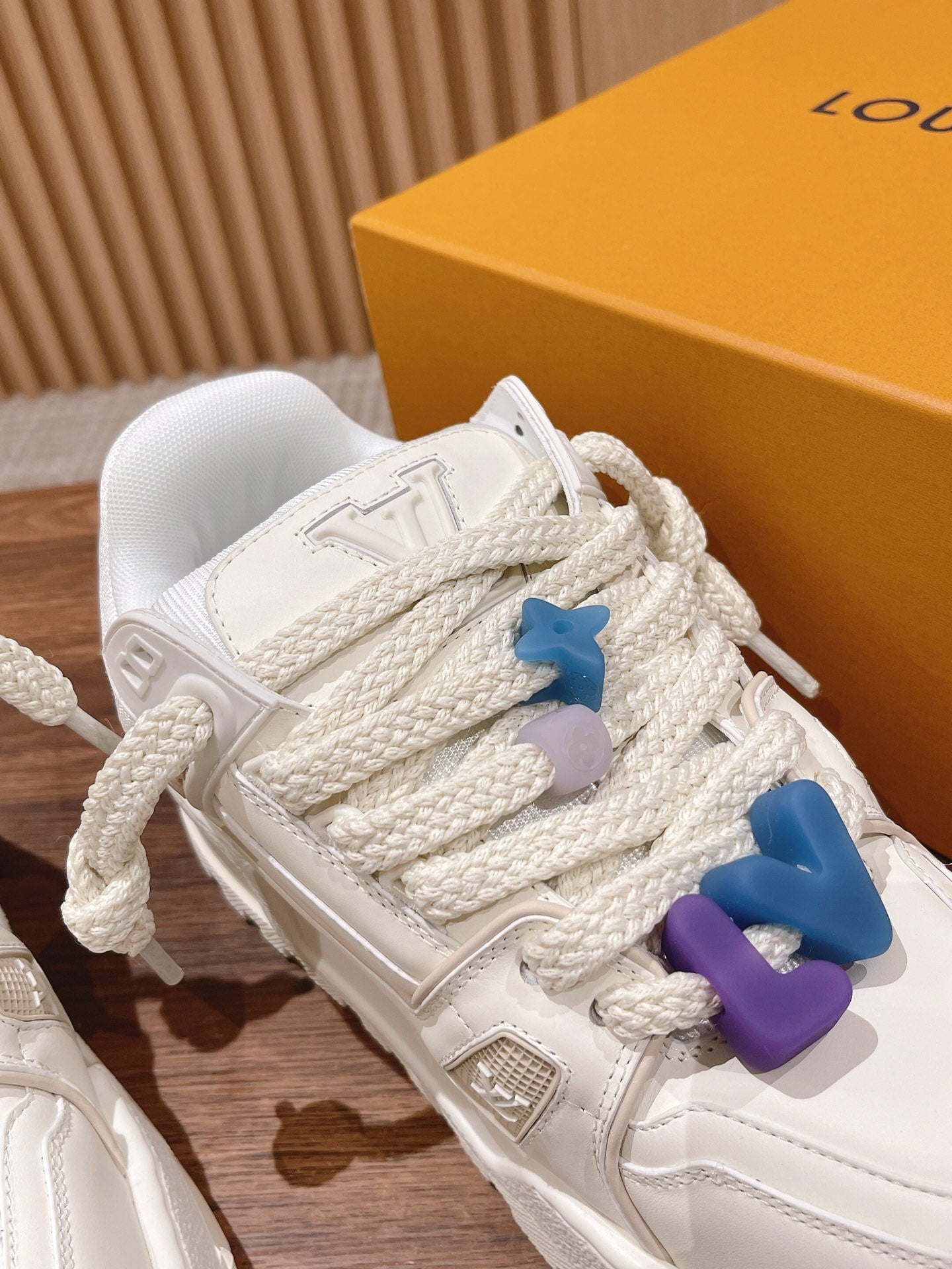 LV Trainer Maxi Sneaker White Calfskin、mysite、Cacoeks