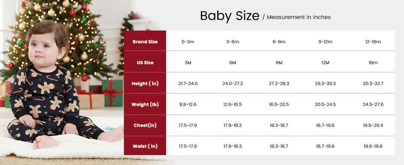 PatPat Christmas Pajamas Soft & Stretchy Family Matching  Long Sleeve Sets Gingerbread Patterned Sleepwear for Women Men Couples Adult Kids,Cute Pajama,Cozy Pajamas ,Flame Resistant,autumntok,wintertok,BFCM Early Bird