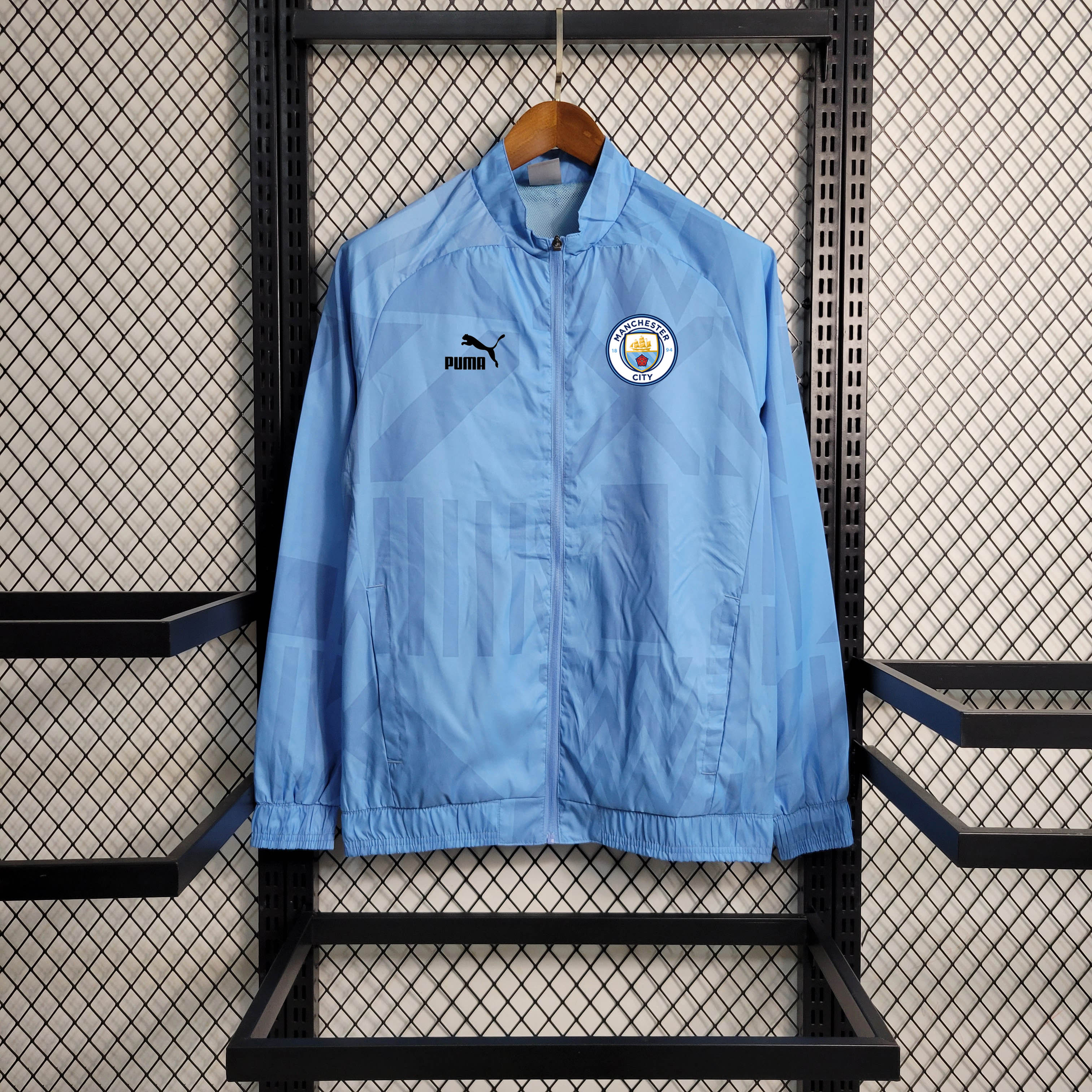 2023/2024 Manchester City Windbreaker Blue Jersey:football jersey mysite: unitedjerseyfootball 邓江浪:football