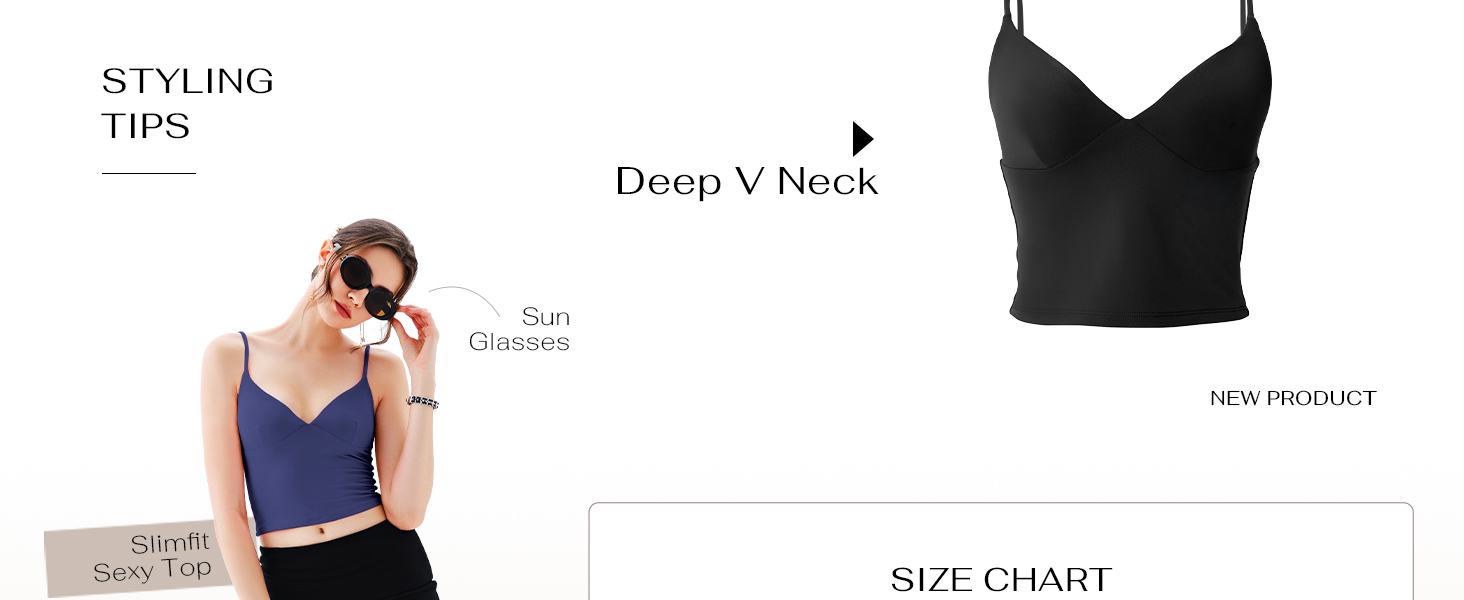 REORIA Womens Summer Sexy V Neck Tank Tops Sleeveless Y2K Trendy Cute Crop Top