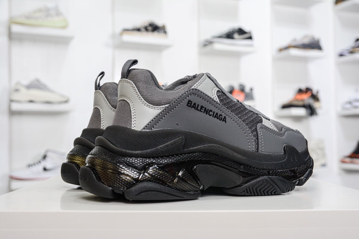 Balenciaga Triple S Clear Sole Sneaker Dark Grey、mysite、Cacoeks