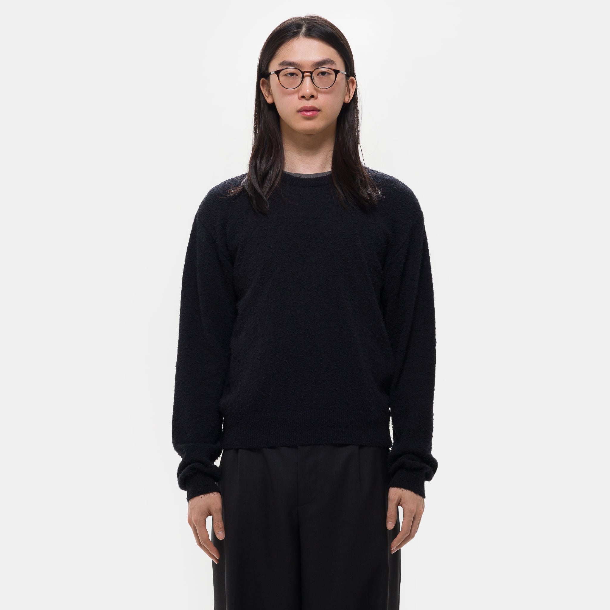 Phrase Knit Sweater in Black Snug