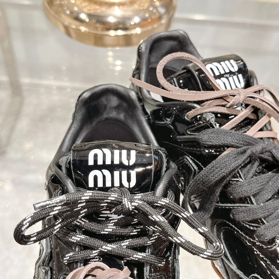 Glossy Black Sneakers NB Cowhide、mysite、Cacoeks