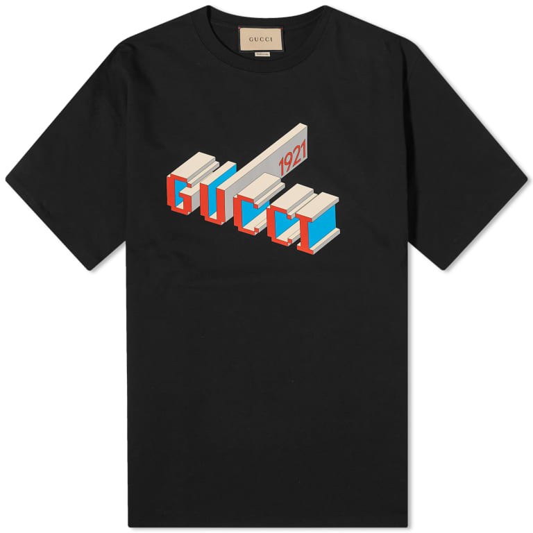 Gucci Stamp 3D 1921 T-Shirt Black、mysite、Cacoeks