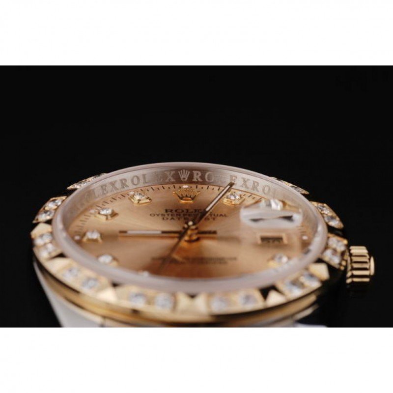 Superclone Rolex Datejust 36mm Gold Dial SRL41-fasswatch