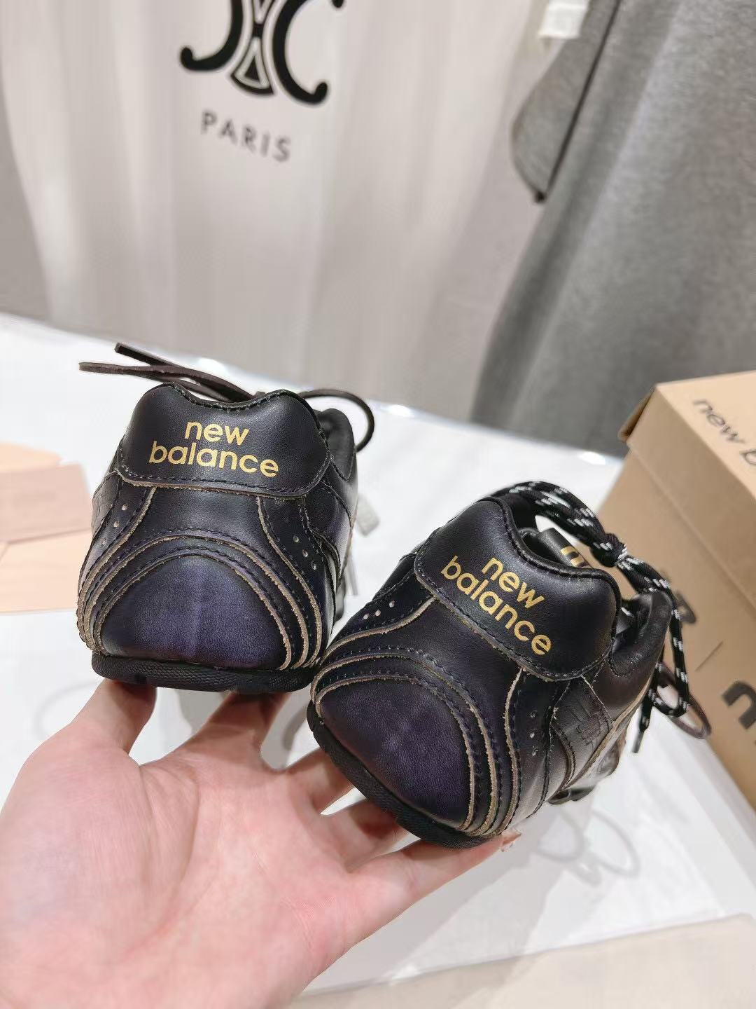 NBxMIU SNEAKER 530 IN BLACK CALFSKIN、mysite、Cacoeks