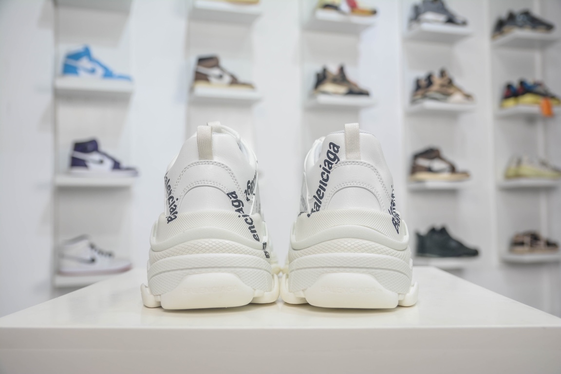 Balenciaga Triple S Logotype Sneaker in White、mysite、Cacoeks