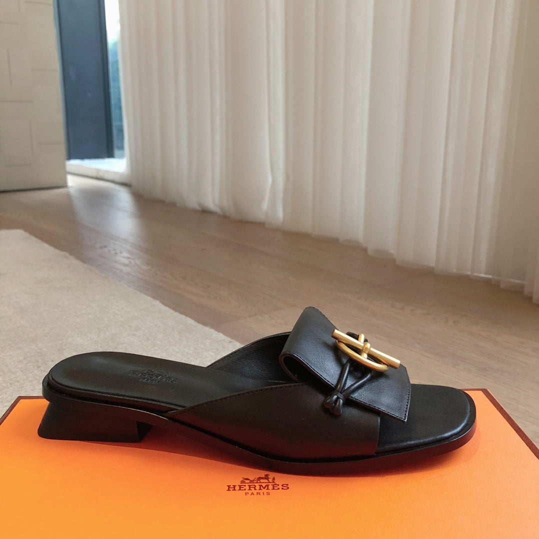 ISLE SANDAL BLACK CALFSKIN、mysite、Cacoeks