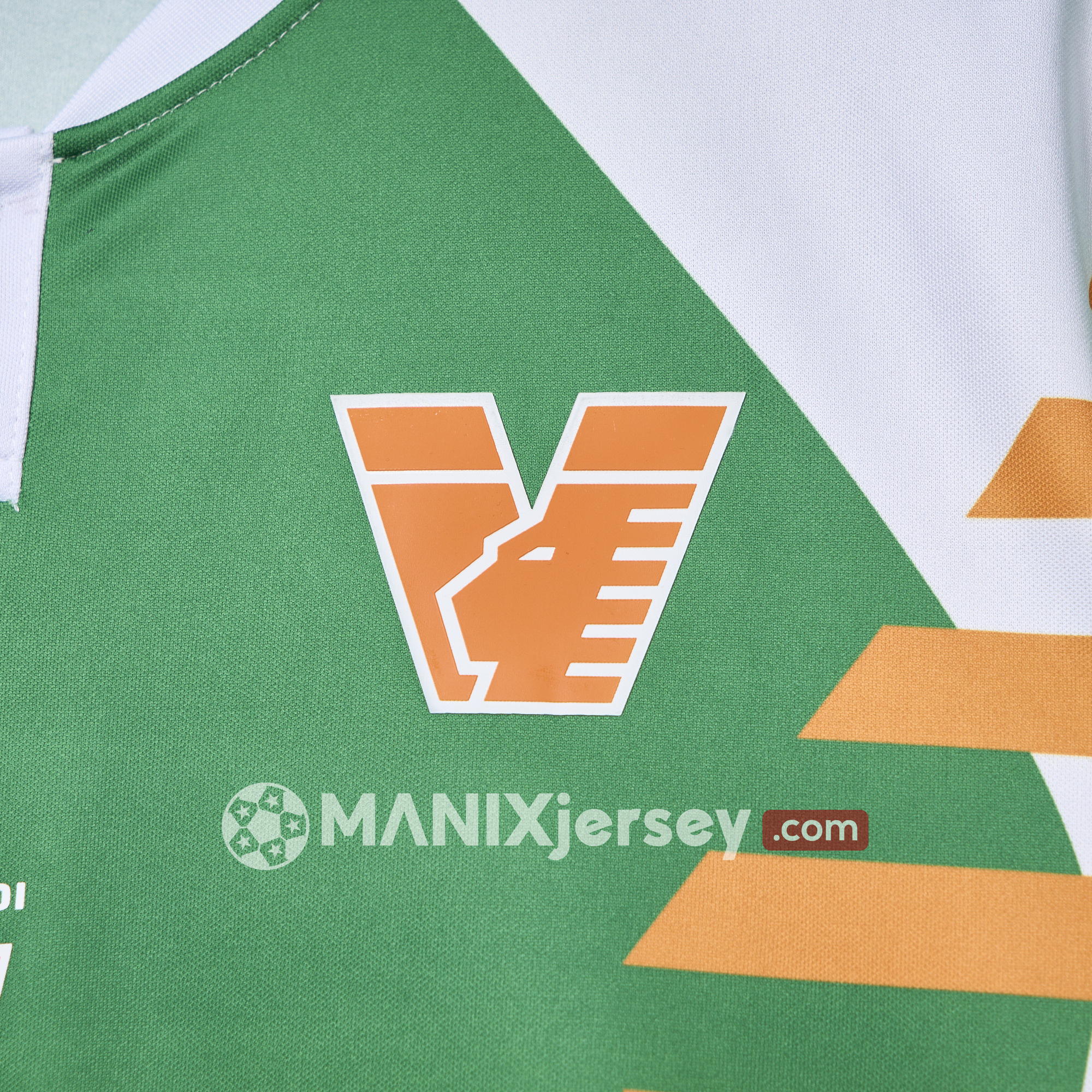 ManixJersey.com | Venezia FC 24-25 Orange and Green Pre-Match Jersey - Fans Version -Customize Name, Number and Patch | Worldwide Shipping
