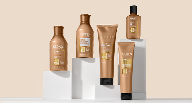 redken all soft mega shampoo conditioner dry hair paul mitchell amika r&co curly coily textured
