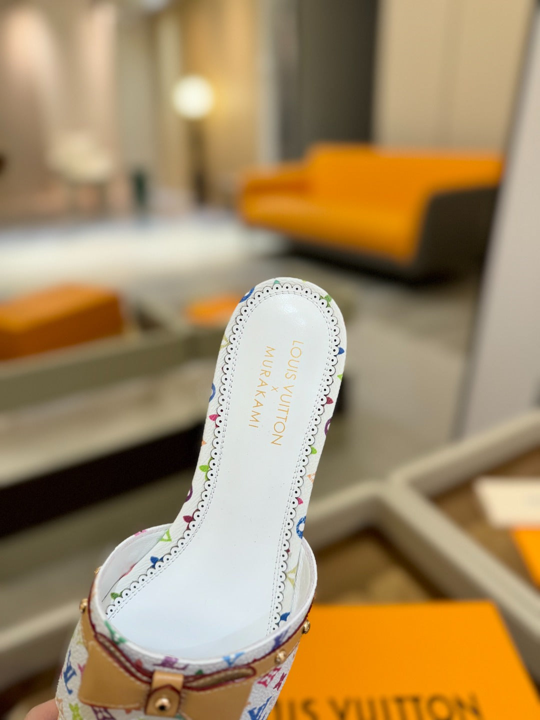 LV X TM 6AM FLAT MULE IN WHITE MONOGRAM CALFSKIN、mysite、Cacoeks