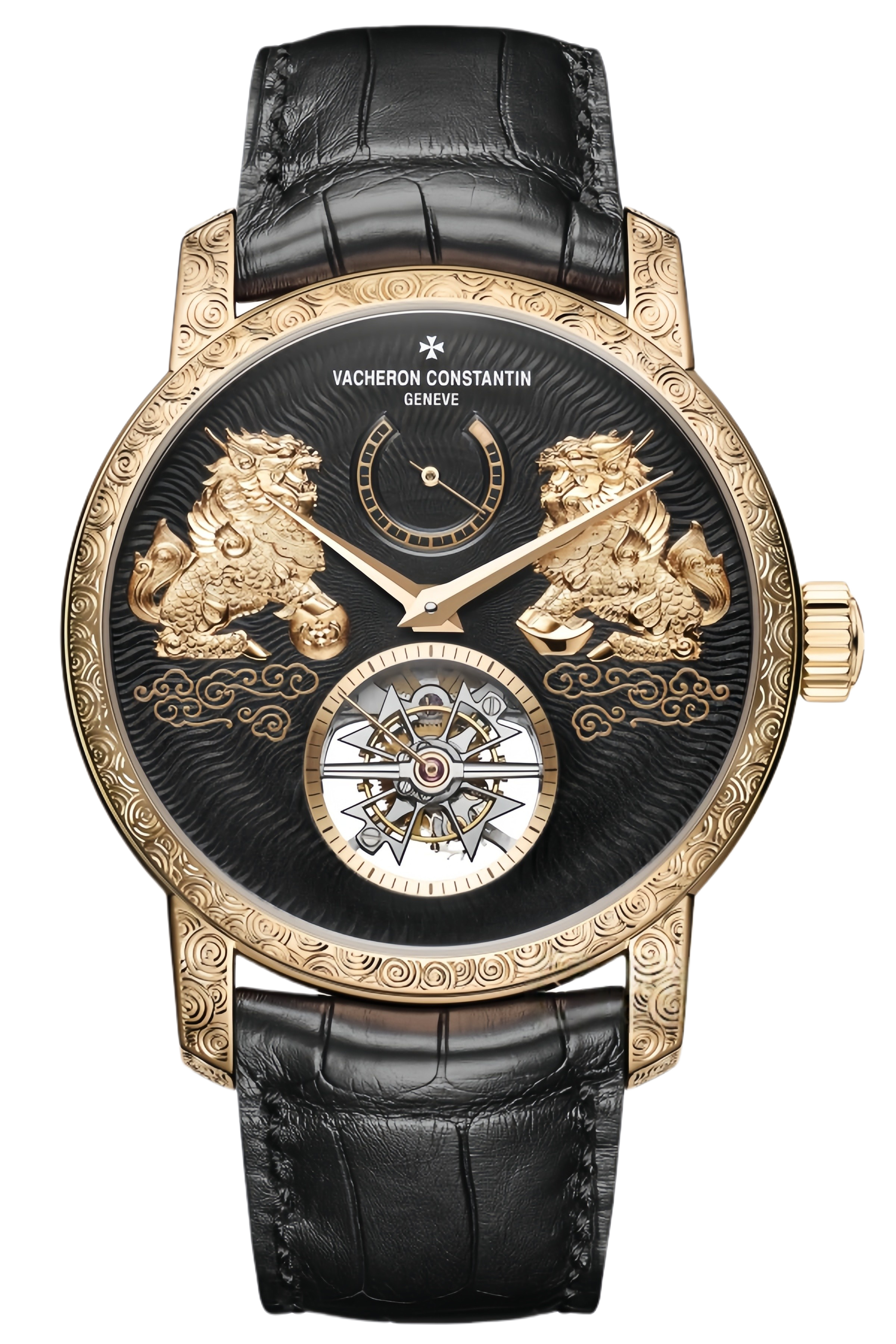 Vacheron Constantin Patrimony Ref. 89000/000R-B645 Super Clone Watch – Rose Gold Case Black Dial Chronograph Replica
