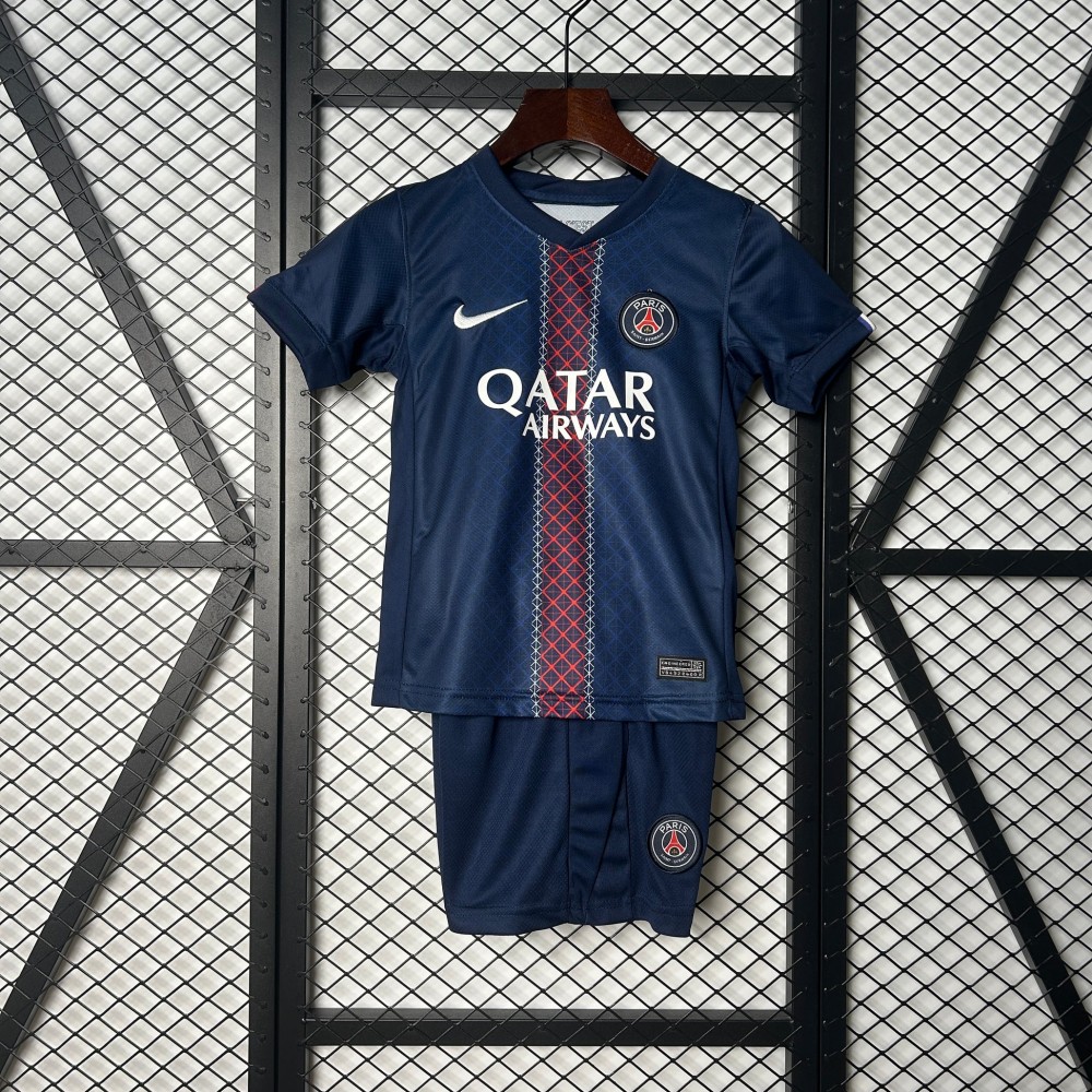 25/26 Paris Saint-Germain Home Football Shirt Kids Size Suit-mysite Custom Football Kit- Nextkits