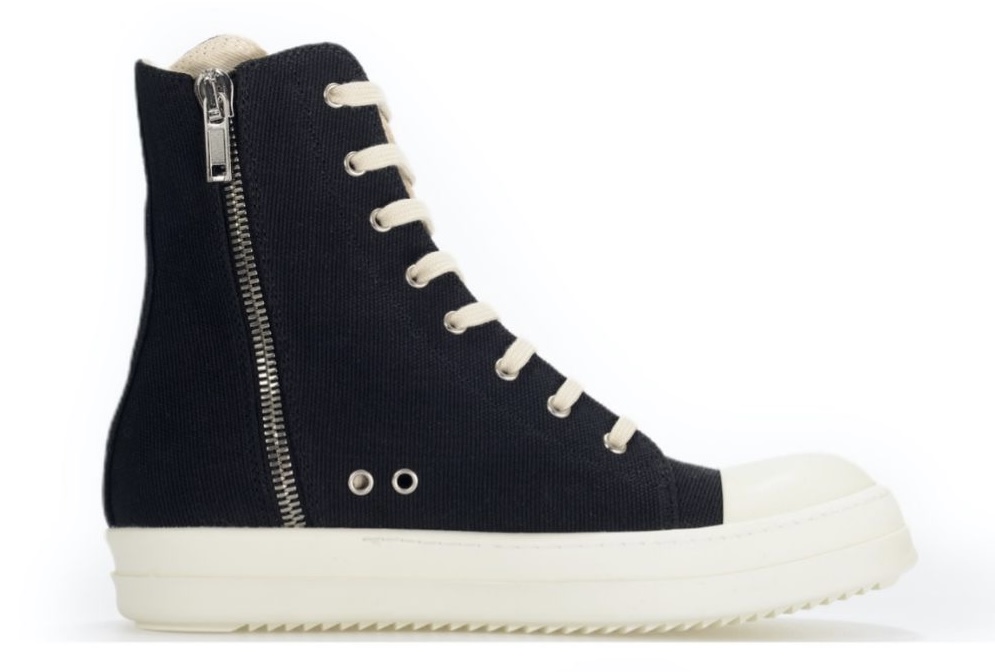 Rick Owens DRKSHDW High-Top Canvas in Black、mysite、Cacoeks