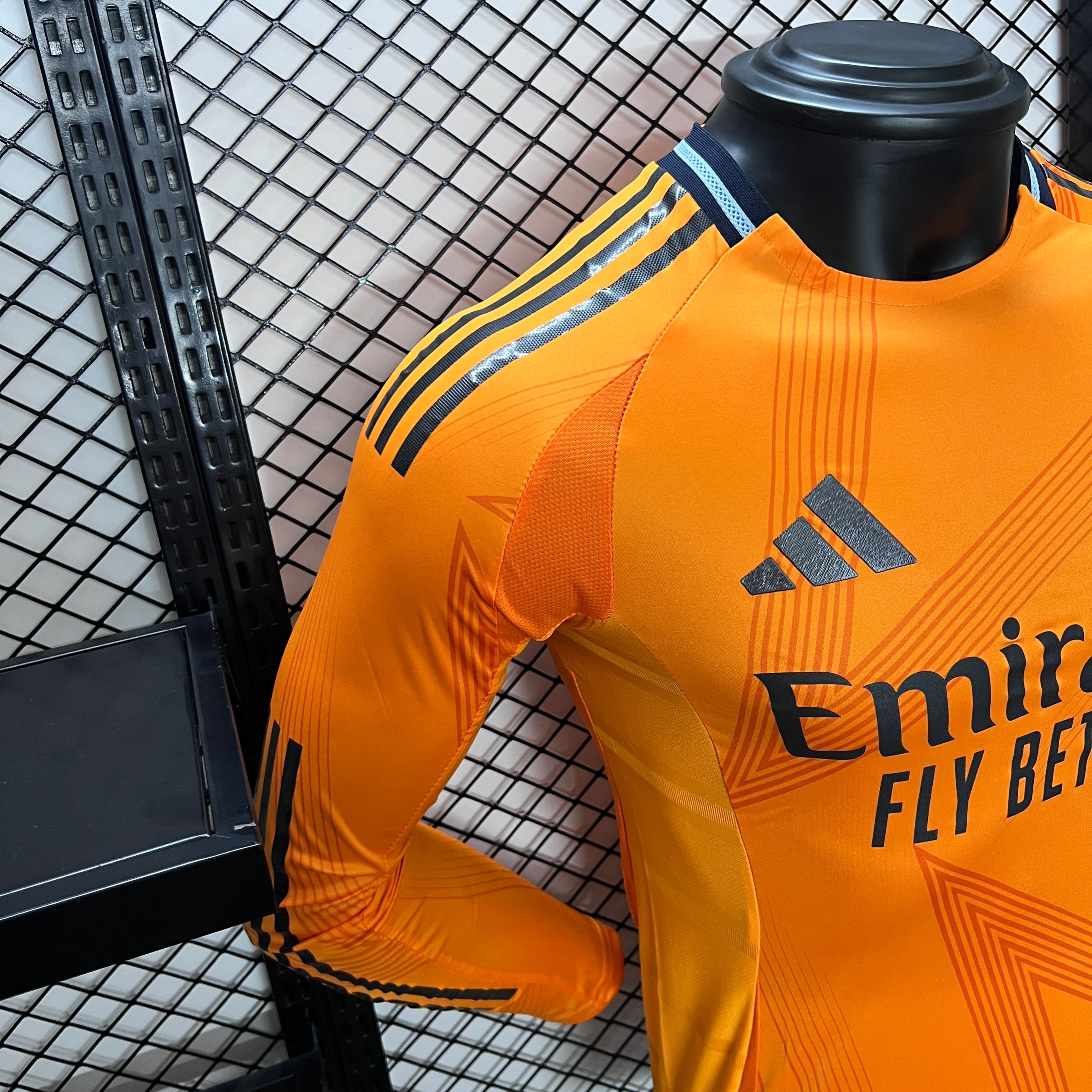 Higojerseys-Real Madrid 24-25 Away Long Sleeve Jersey - Player Version