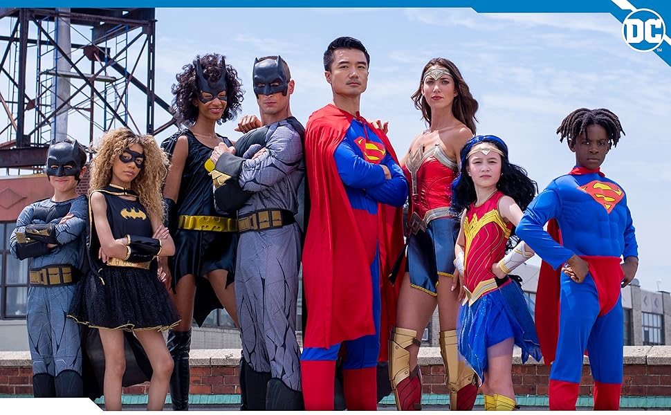DC Costumes Rubies Wonder Woman Batman Superman Green Lantern Aquaman