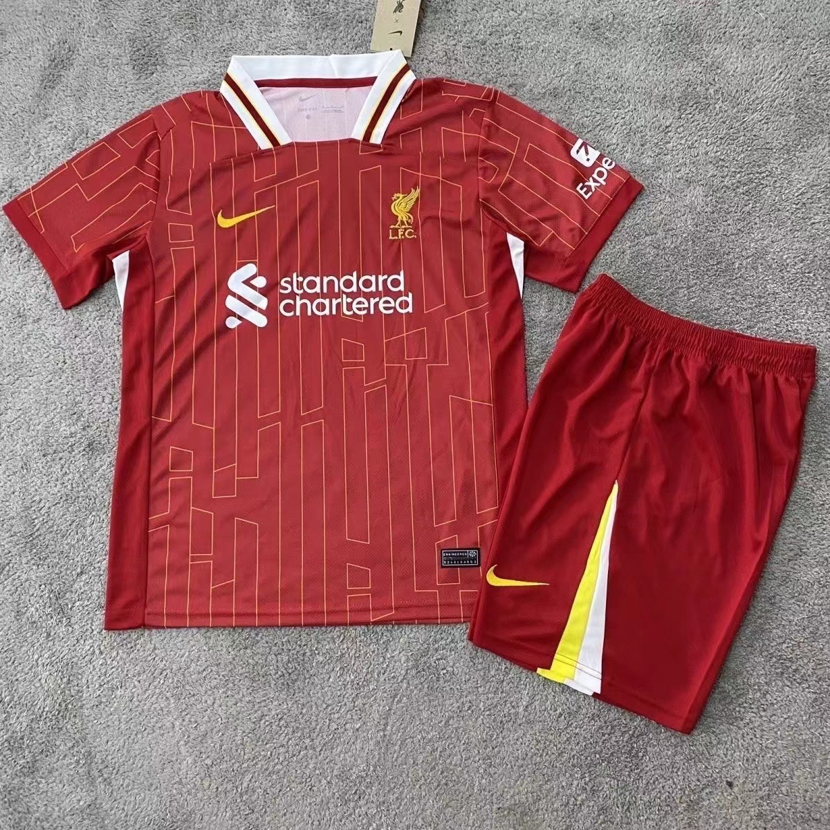 2024/2025 Liverpool Home Soccer Jersey Kids Size Suit Children’s Liverpool shirts-mysite Custom Football Kit- Nextkits