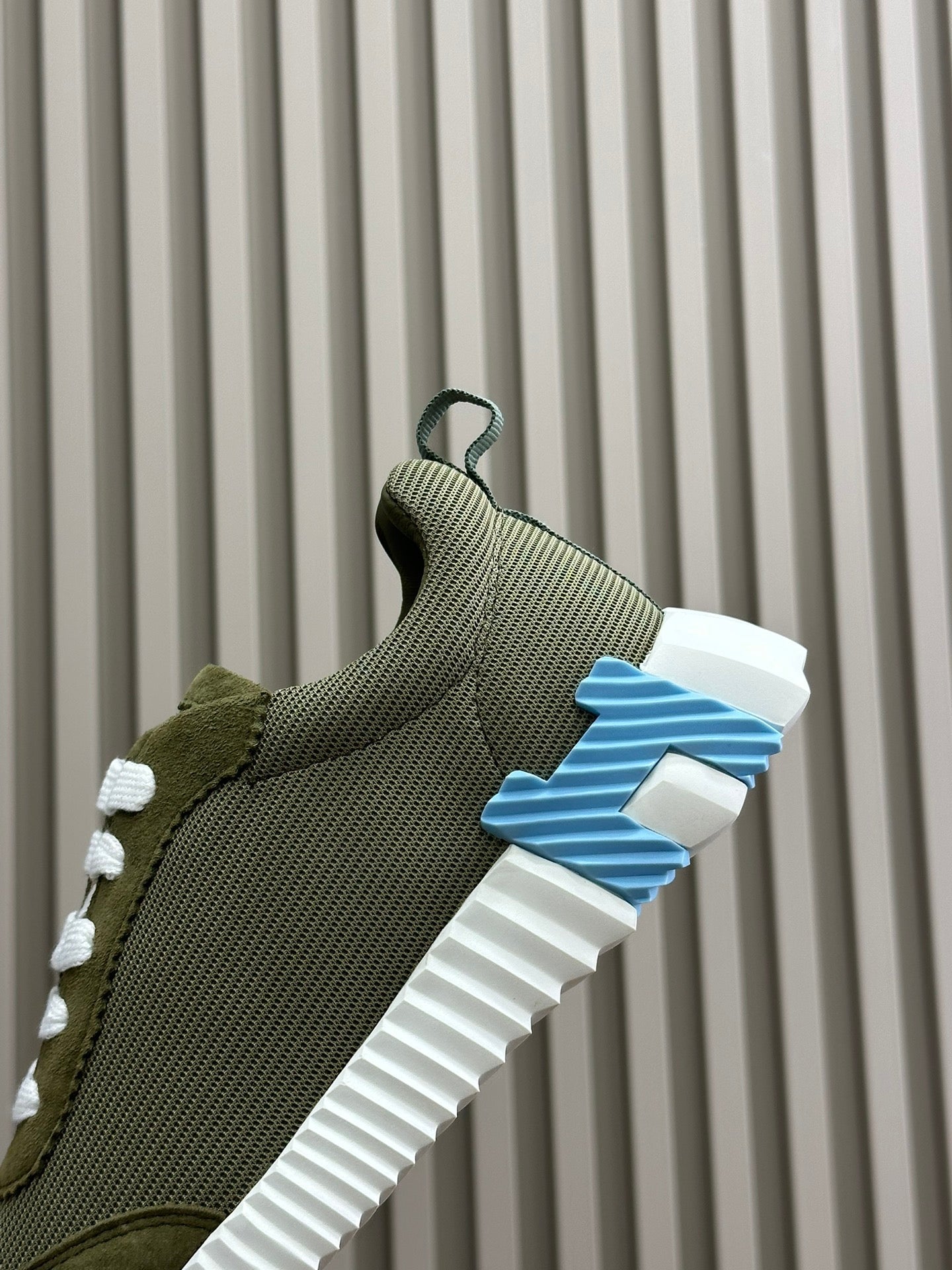 BOUNCING SNEAKERS OLIVE CALFSKIN、mysite、Cacoeks