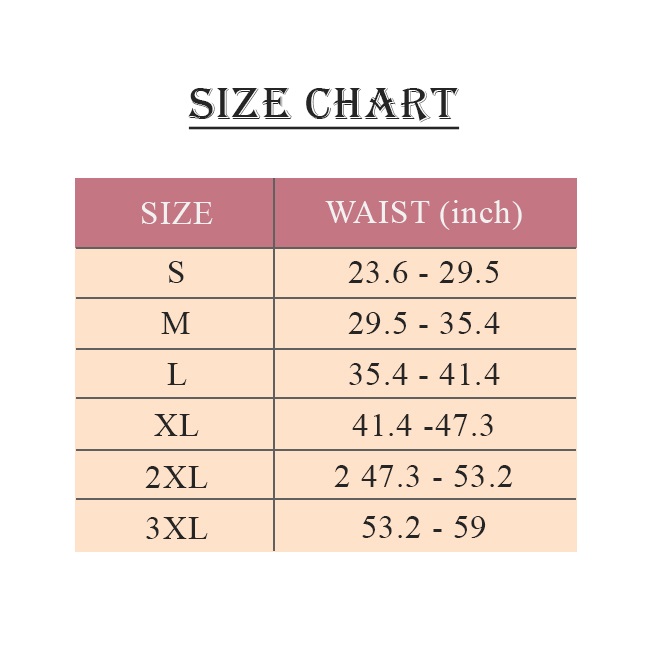 Core Control Panties Size