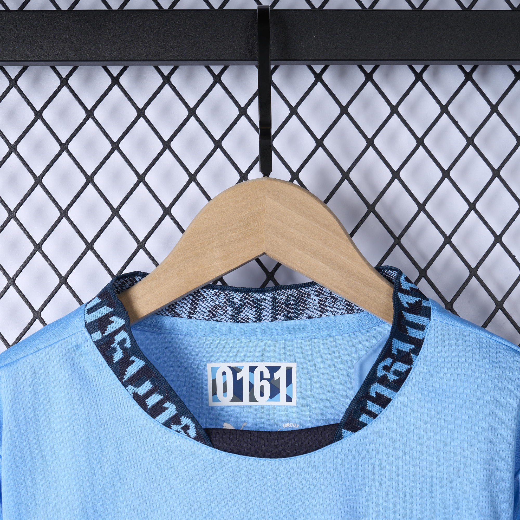 JerseysGala.com | Manchester City 24-25 Home Long Sleeve Kids Kit -Customize Name, Number and Patch | Worldwide Shipping
