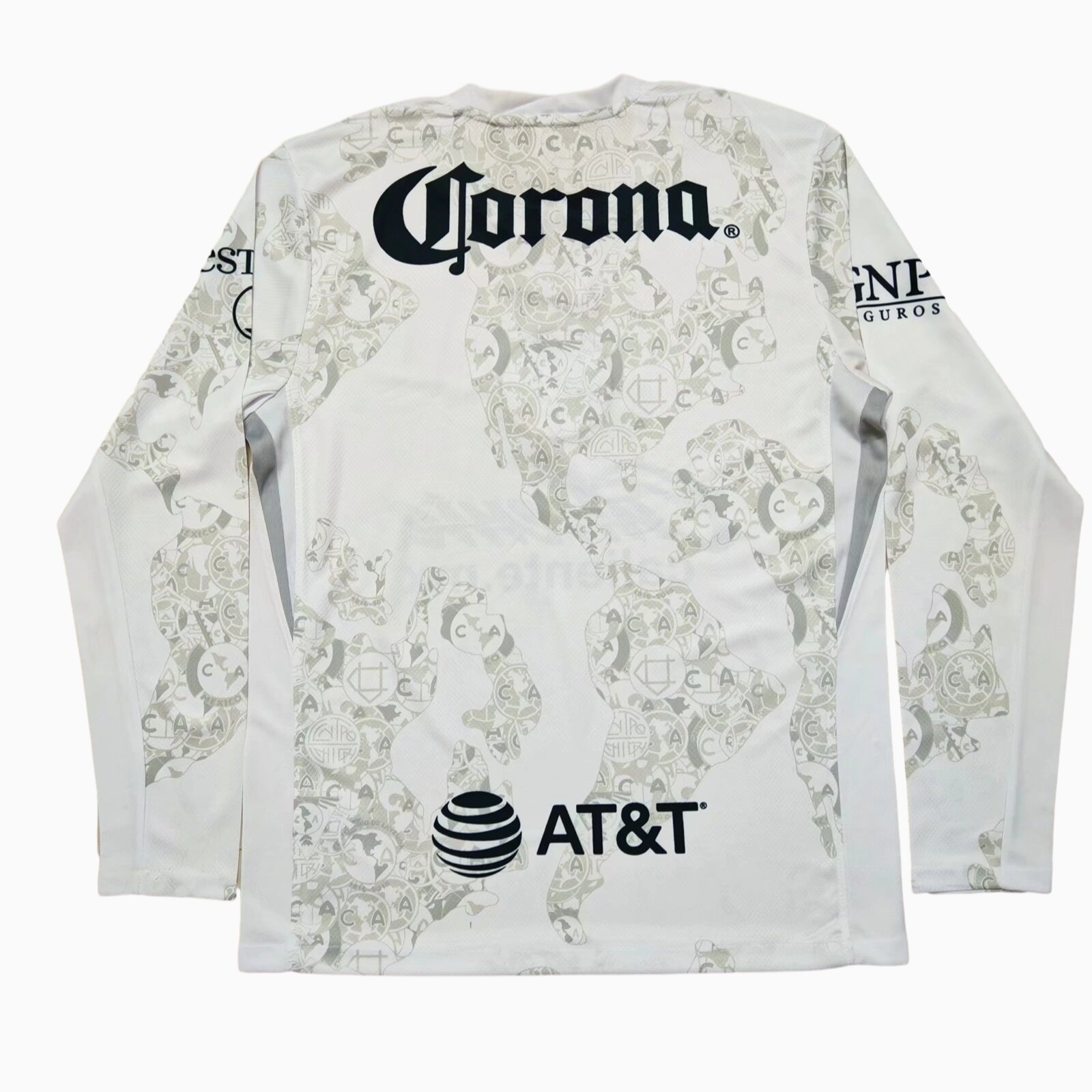 ManixJersey.com | Club América 24-25 White Goalkeeper Long Sleeves Jersey - Fans Version -Customize Name, Number and Patch | Worldwide Shipping