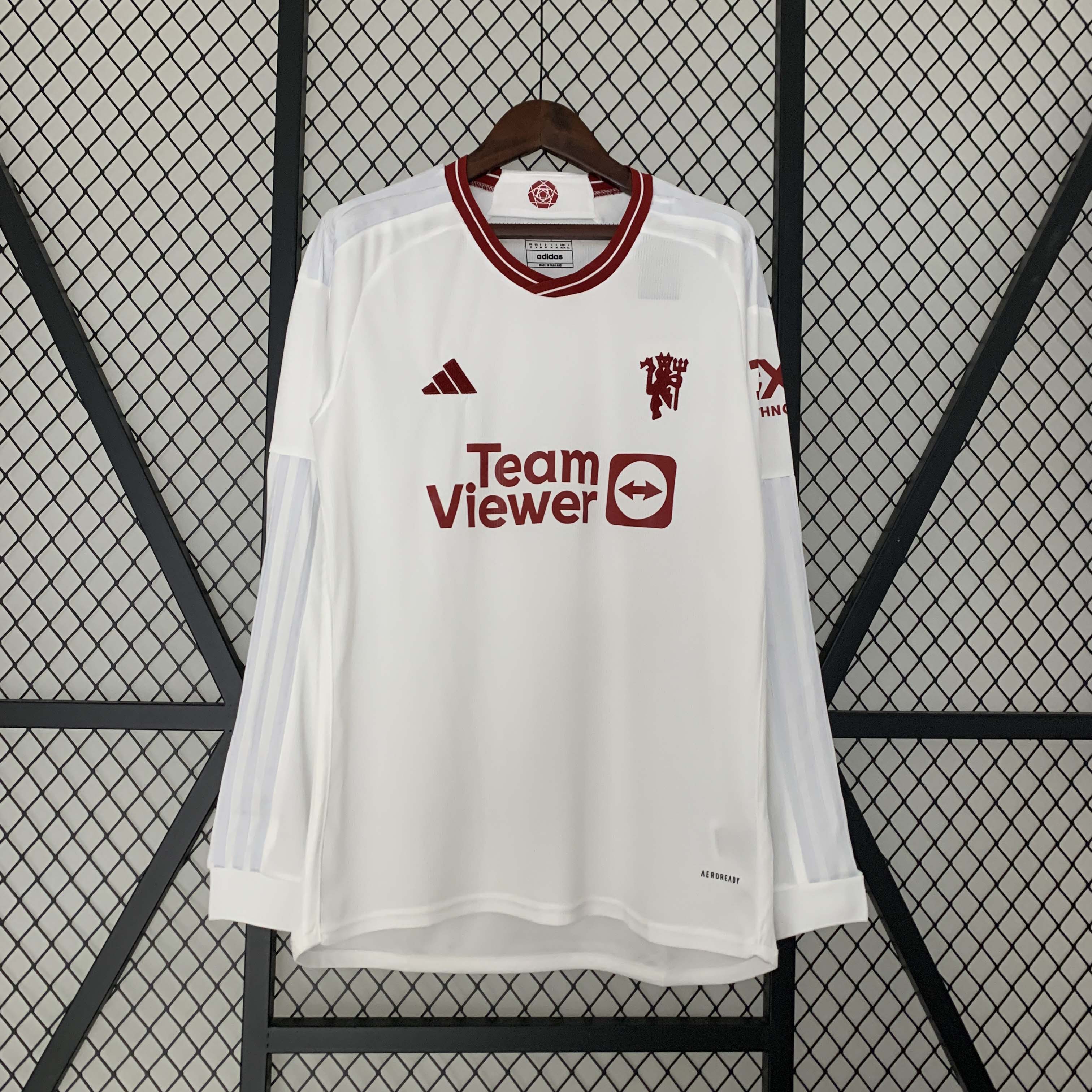 2023/2024 Long Sleeve Manchester United Third Away Football Shirt 1:1 Thai Quality:football jersey mysite: unitedjerseyfootball 邓江浪:football