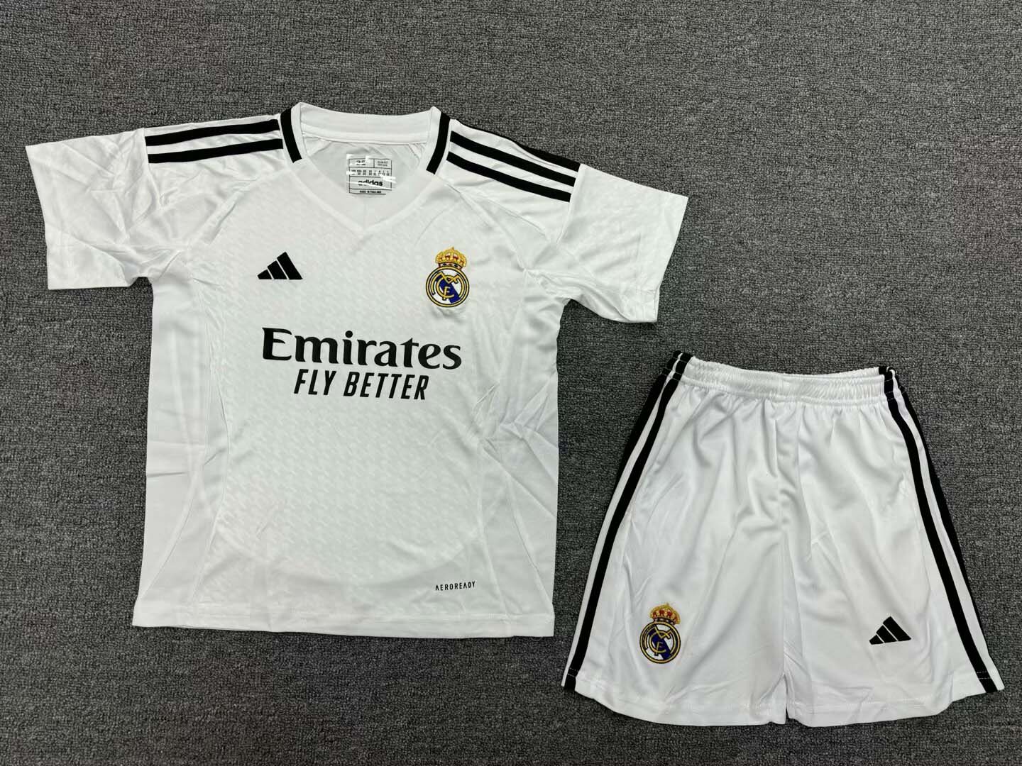 2024/2025 Real Madrid Home Football Shirt 1:1 Thai Quality Kids Size:football jersey mysite: unitedjerseyfootball 邓江浪:football