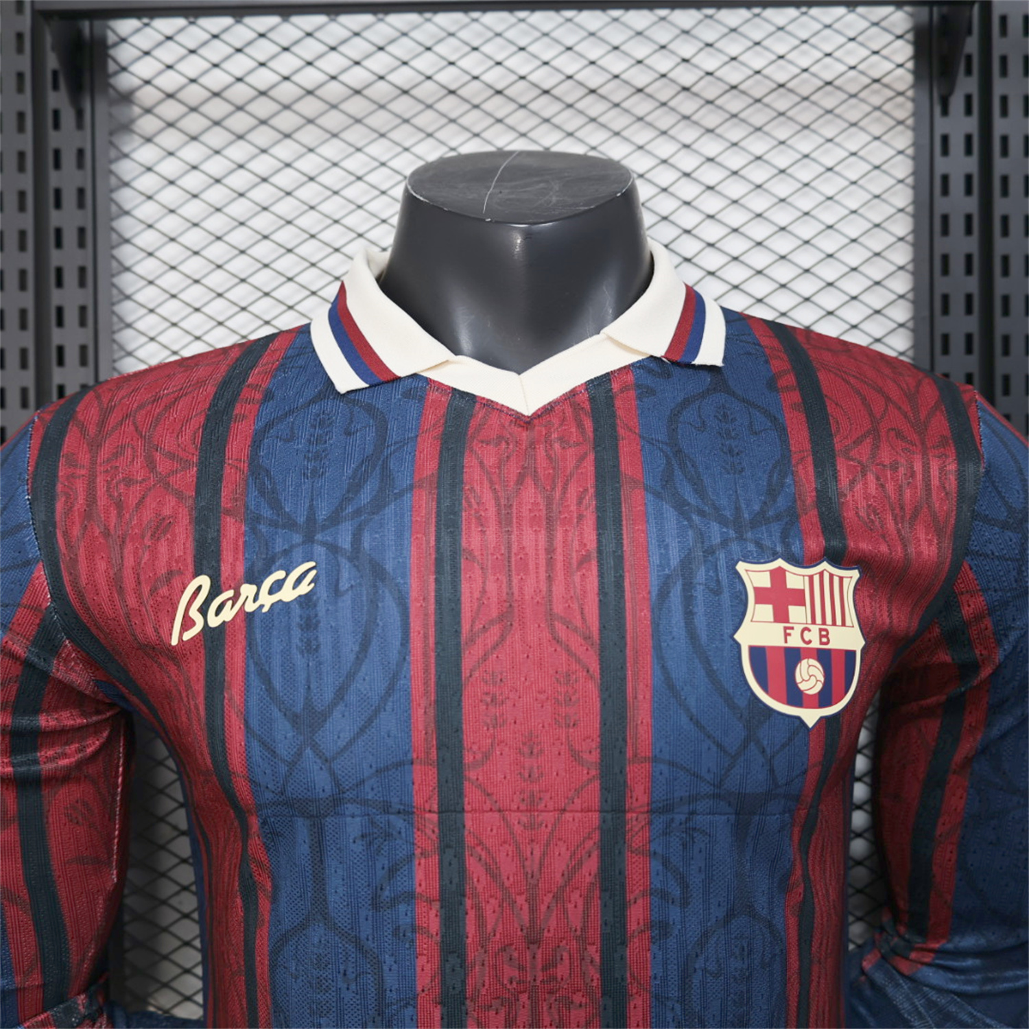 UltraTrikot-Barcelona 25-26 125th Anniversary Throwback Long Sleeves Jersey - Player Version
