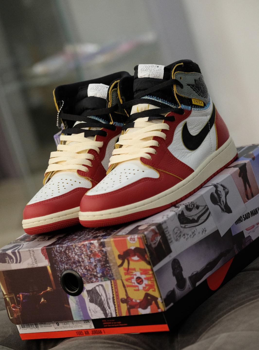 Air Jordan 1 Retro High OG SP Union LA Chicago Shadow、JORDAN、Cacoeks