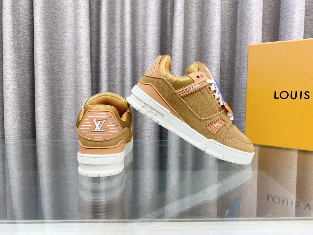 LV MAXI TRAINER IN CIDER BROWN SUEDE、mysite、Cacoeks