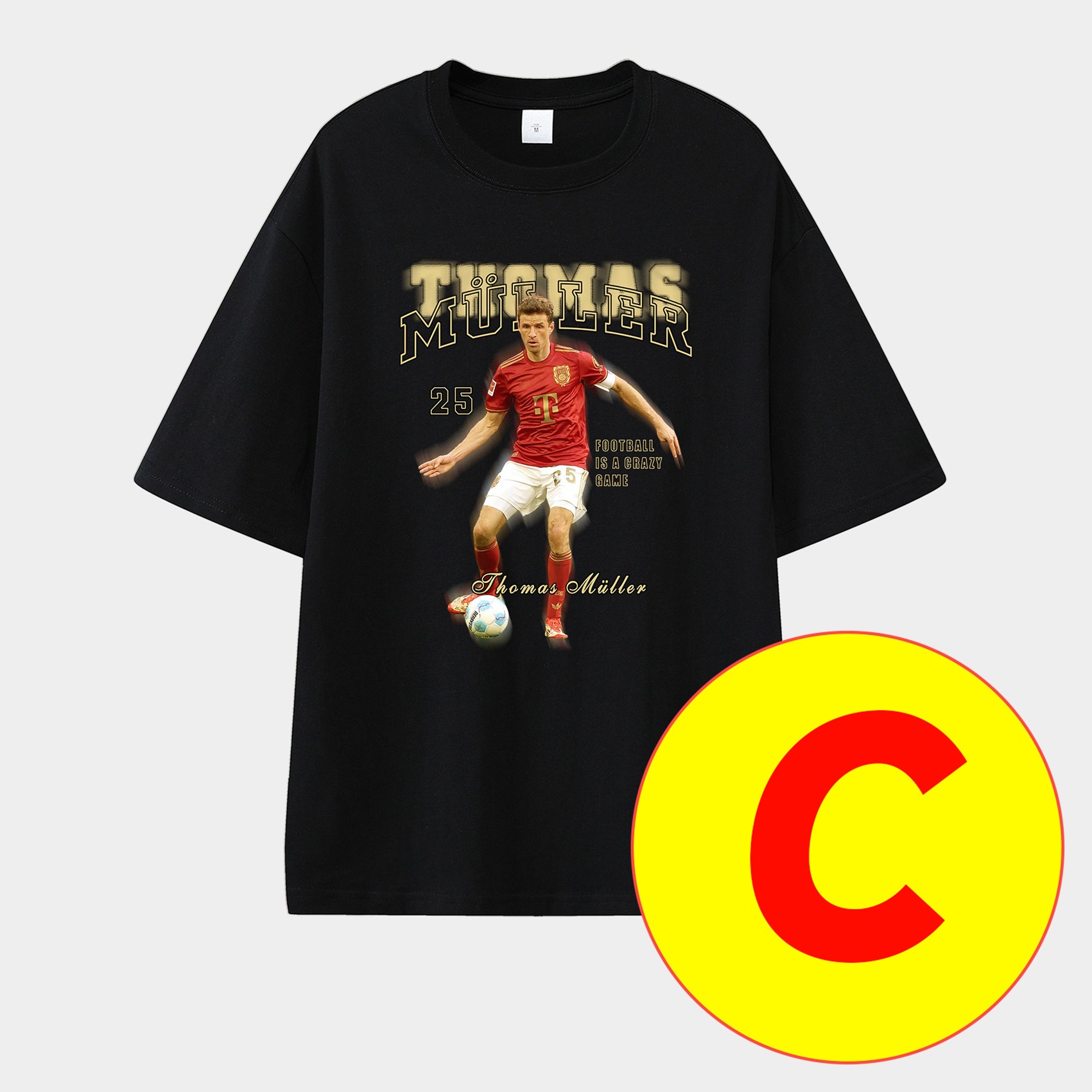 Unitedfootballkit.com | Bayern Munich Müller‘s Personal Highlights Unisex Pure Cotton T-shirt -Customize Name, Number and Patch | Worldwide Shipping