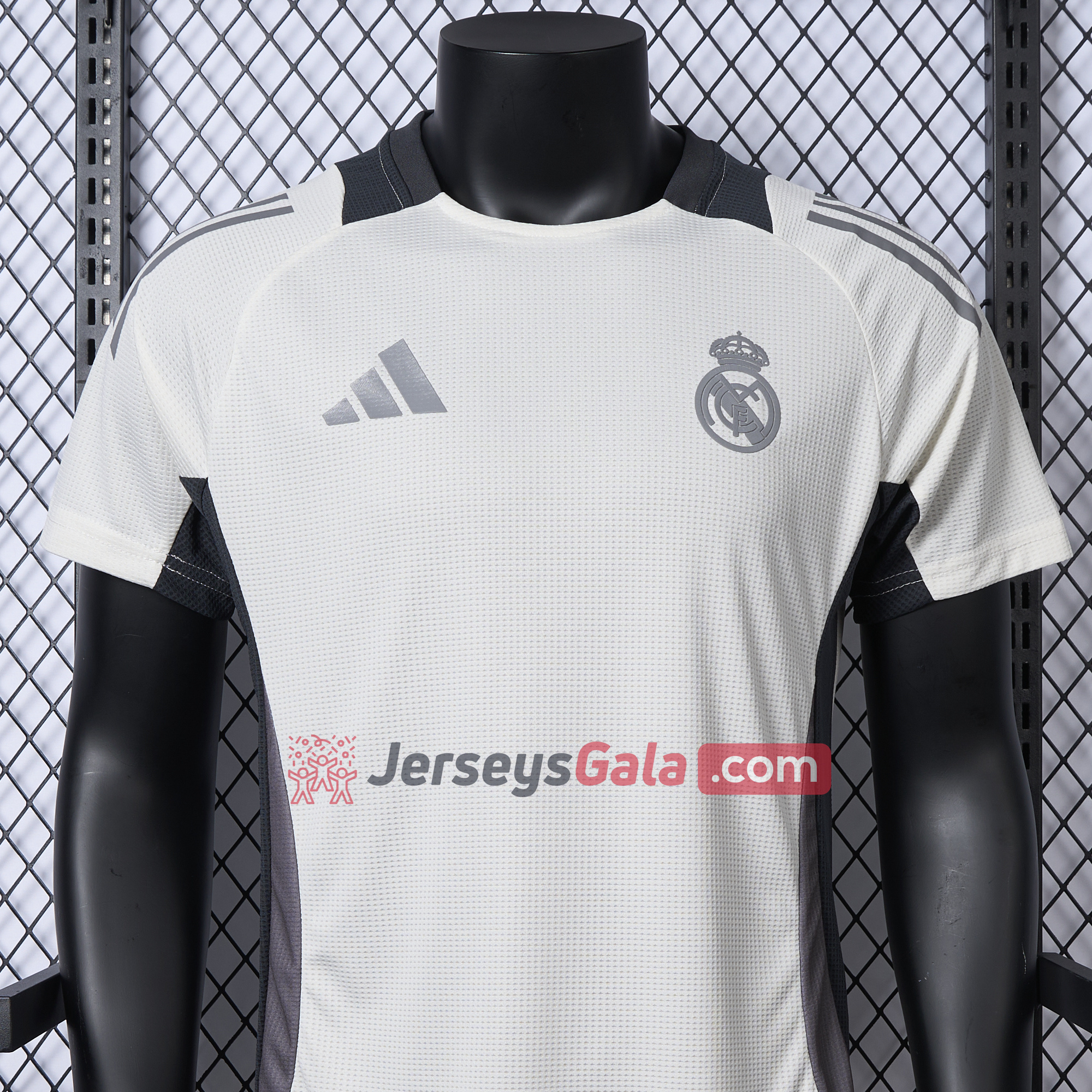 JerseysGala.com | Real Madrid 24-25 White Training Jersey - Player Version -Customize Name, Number and Patch | Worldwide Shipping
