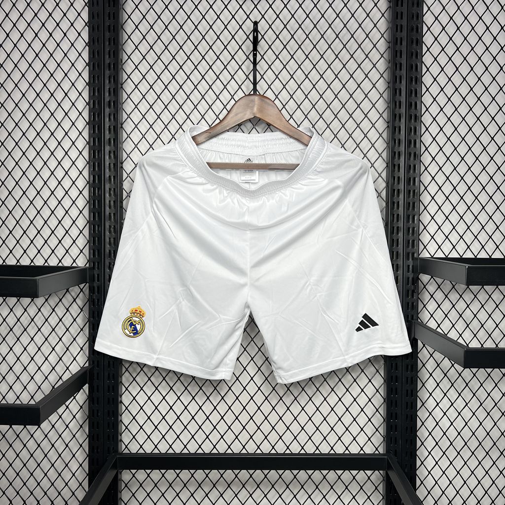 JerseysGala.com | Real Madrid 24-25 Home Shorts - Fans Version -Customize Name, Number and Patch | Worldwide Shipping