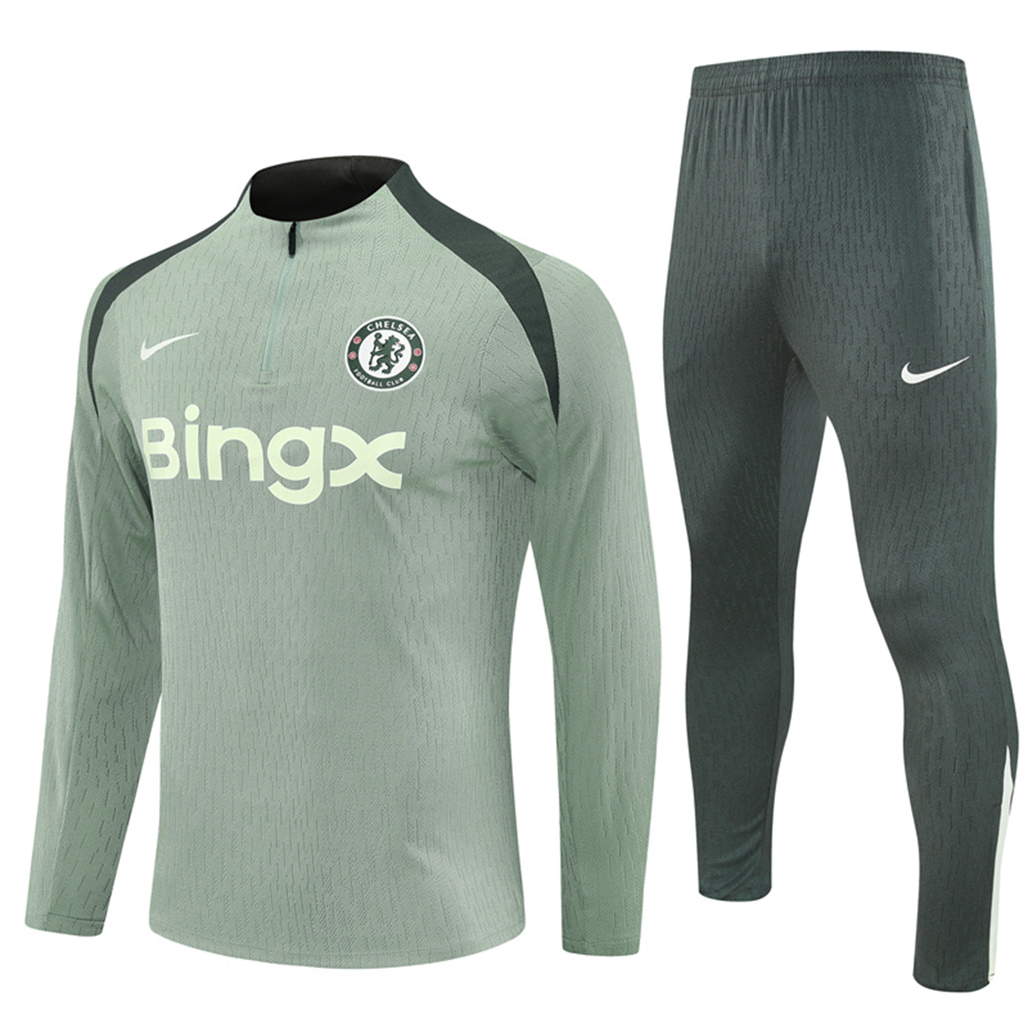 UltraTrikot-C.H.E.L.S.E.A 25-26 Long Sleeve Training Set - Player Version - Light Green Top and Pants