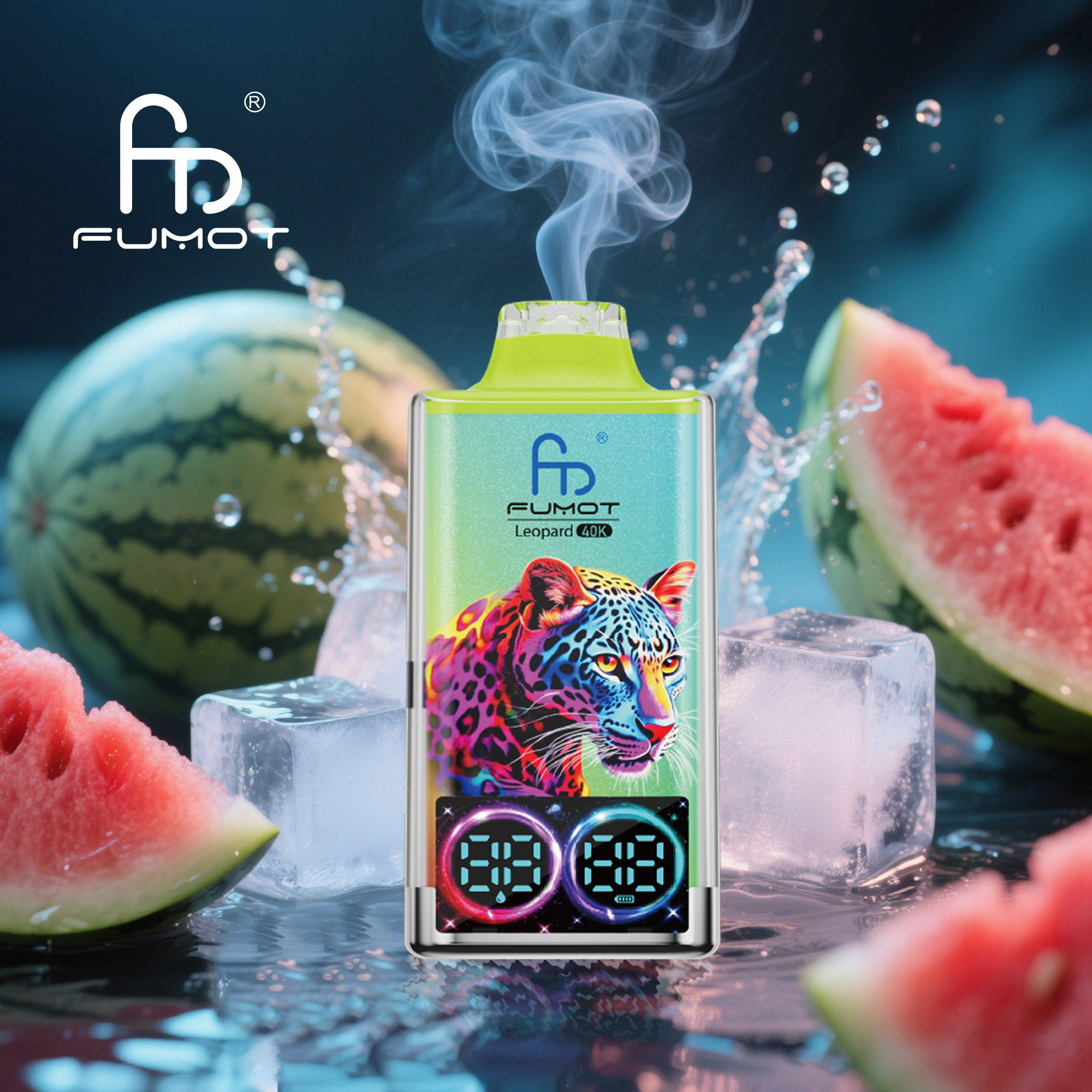  Fumot Leopard 40000 40K Puffs Original Edition Dual Mesh LCD Display Disposable Vapevpae005 vapeing vape