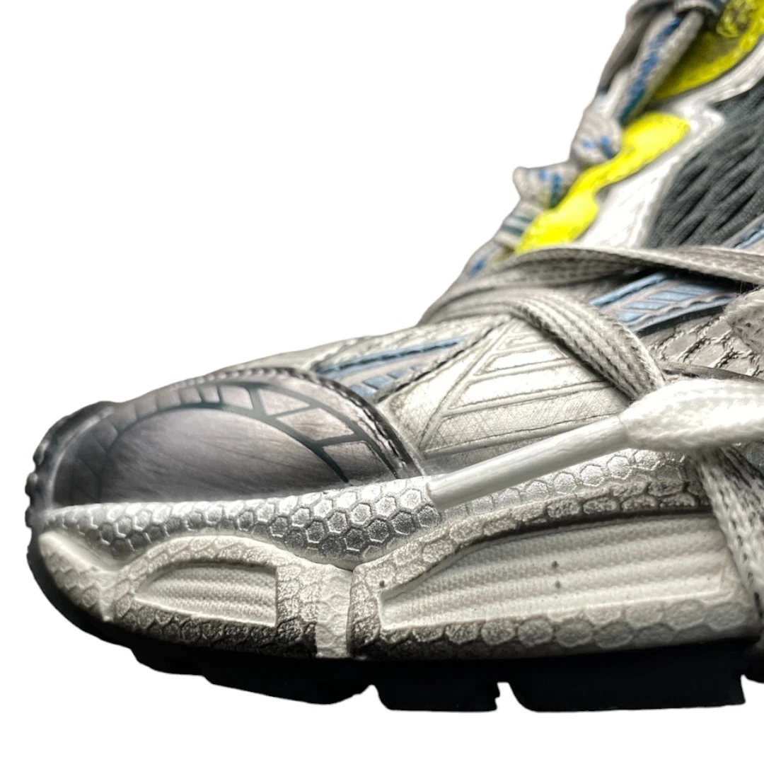 Balenciaga 3XL Sneaker in White Blue Yellow、mysite、Cacoeks