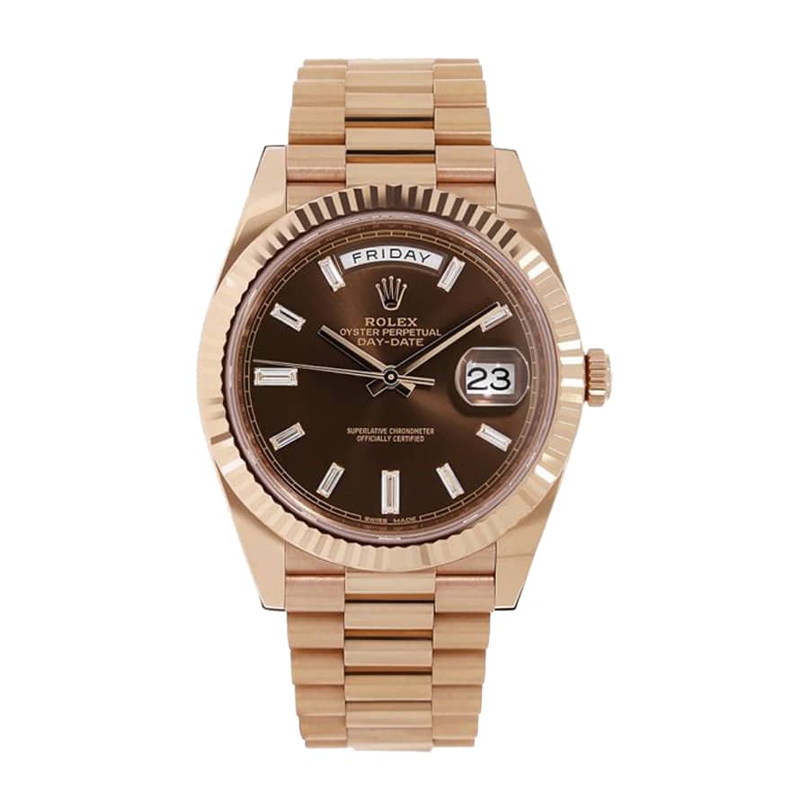 Rolex Day-Date 228235 Chocolate Replica-fasswatch