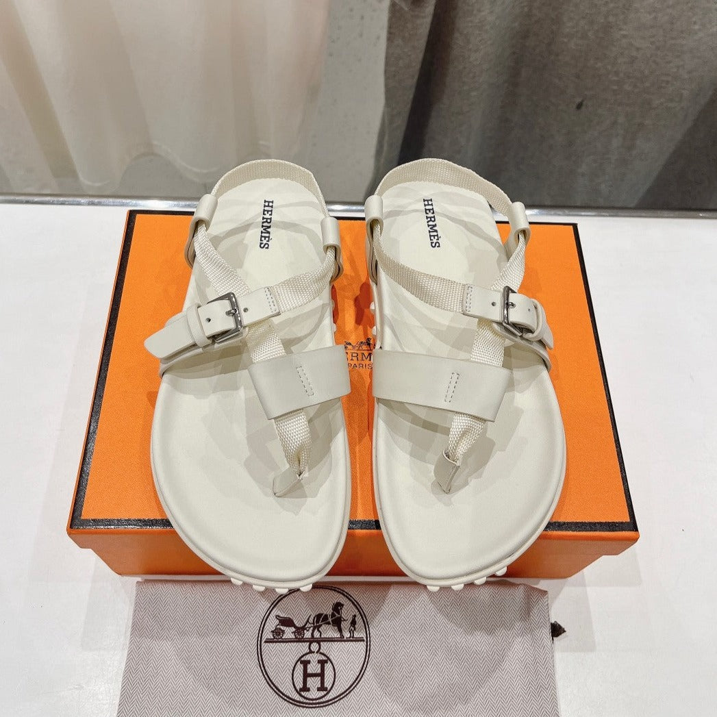 SANDAL BRAIDED 30 WHITE CALFSKIN、mysite、Cacoeks