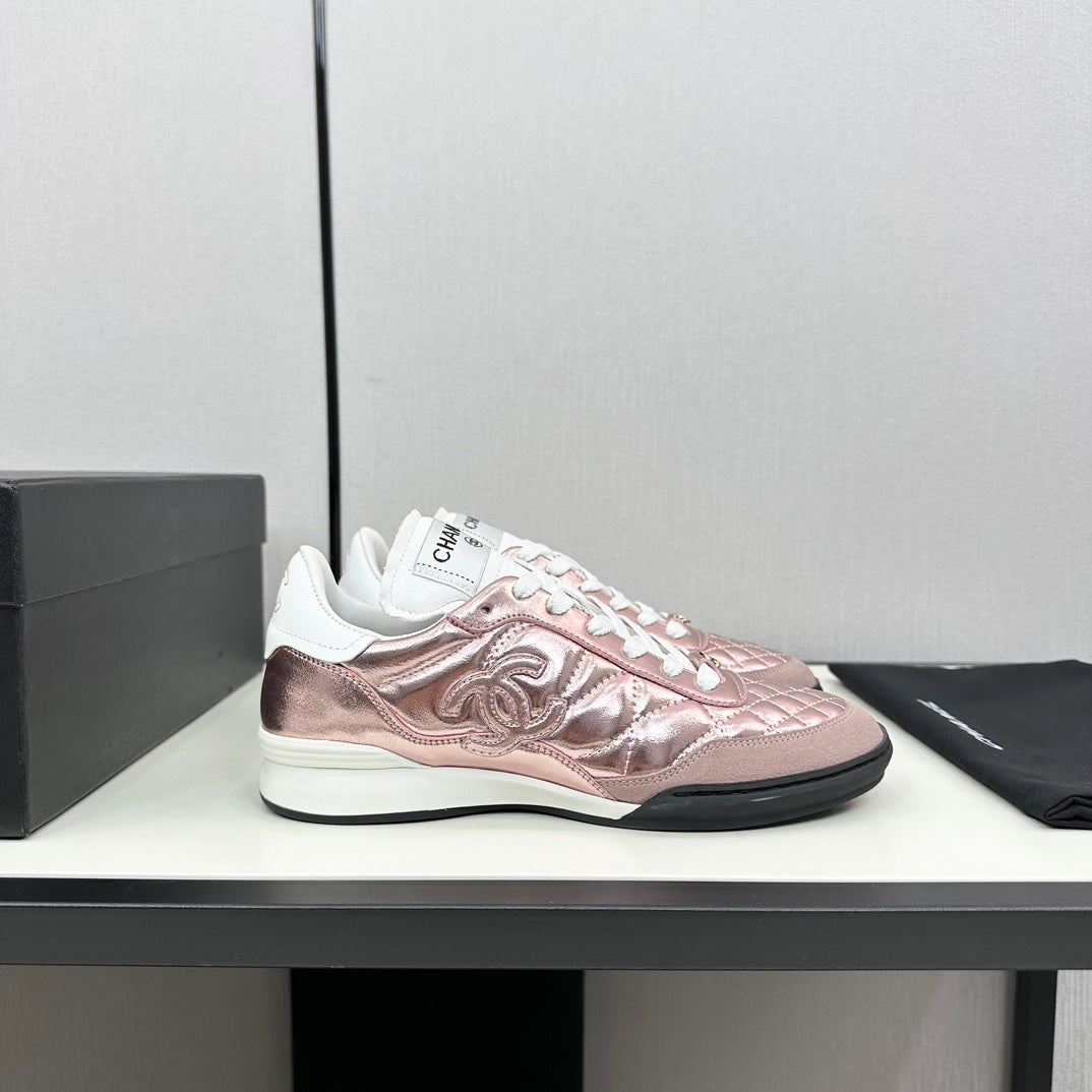 SPORTS SHOES IN GLOSSY COPPER CALFSKIN、mysite、Cacoeks