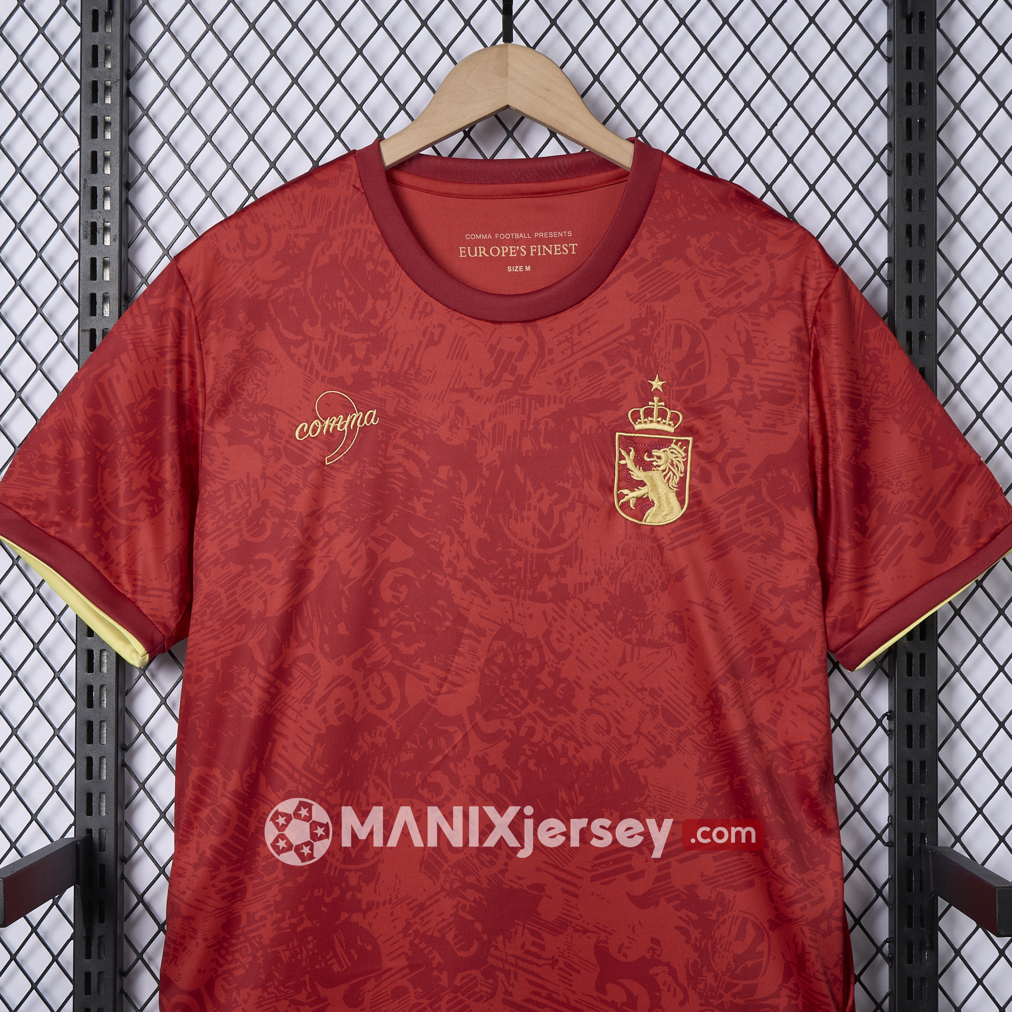 ManixJersey.com | Spain 2024-25 COMMA Red Special Edition Jersey - Fans Version -Customize Name, Number and Patch | Worldwide Shipping