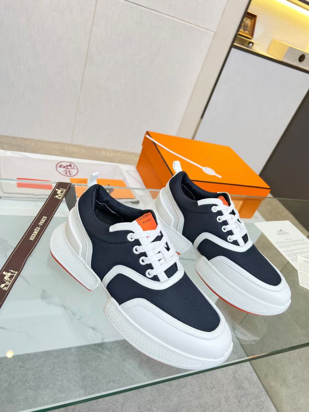 GIGA SNEAKER CHARCOAL BLUE CALFSKIN、mysite、Cacoeks