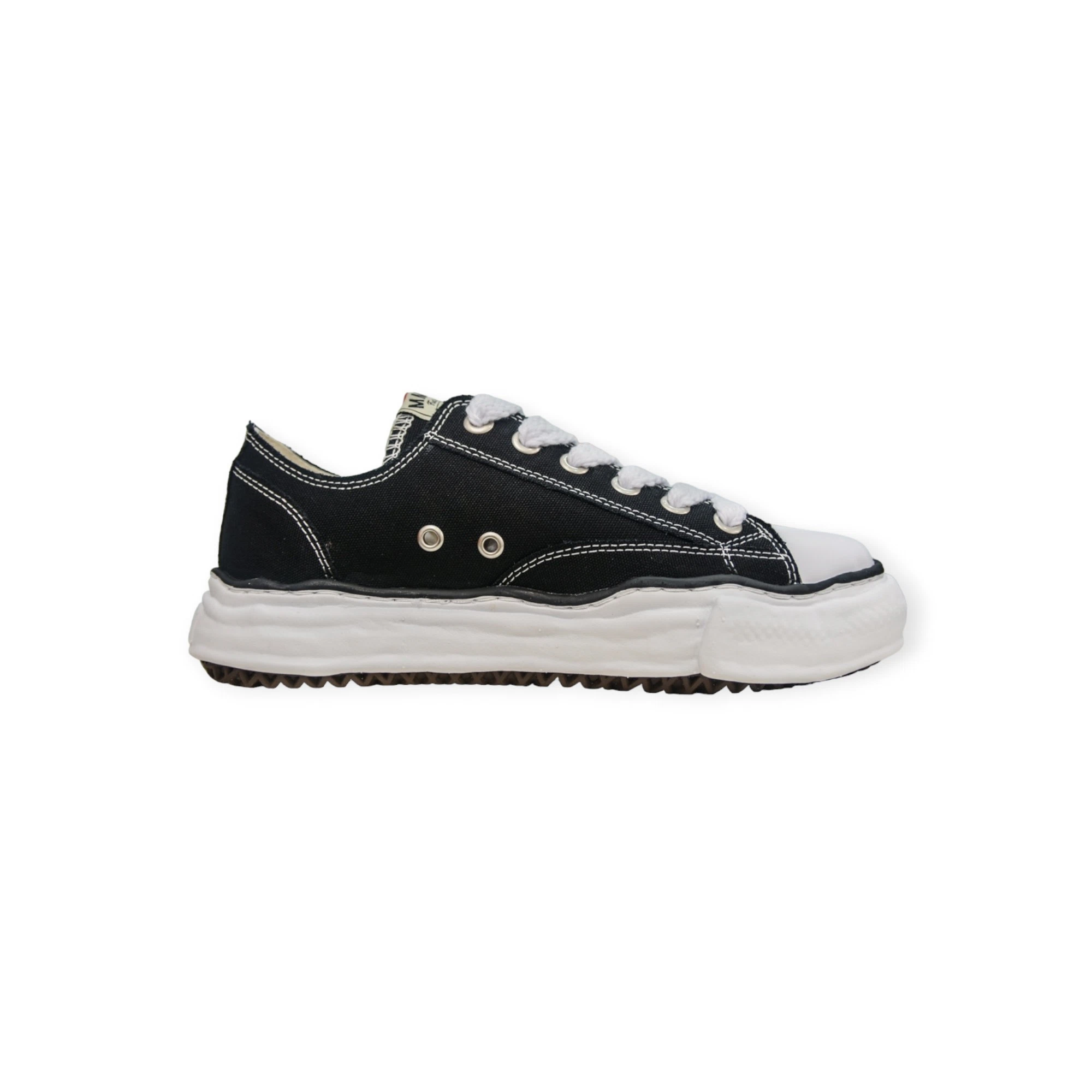 Maison Mihara Yasuhiro Peterson23 OG Sole Canvas Low-top Sneaker Black White、mysite、Cacoeks