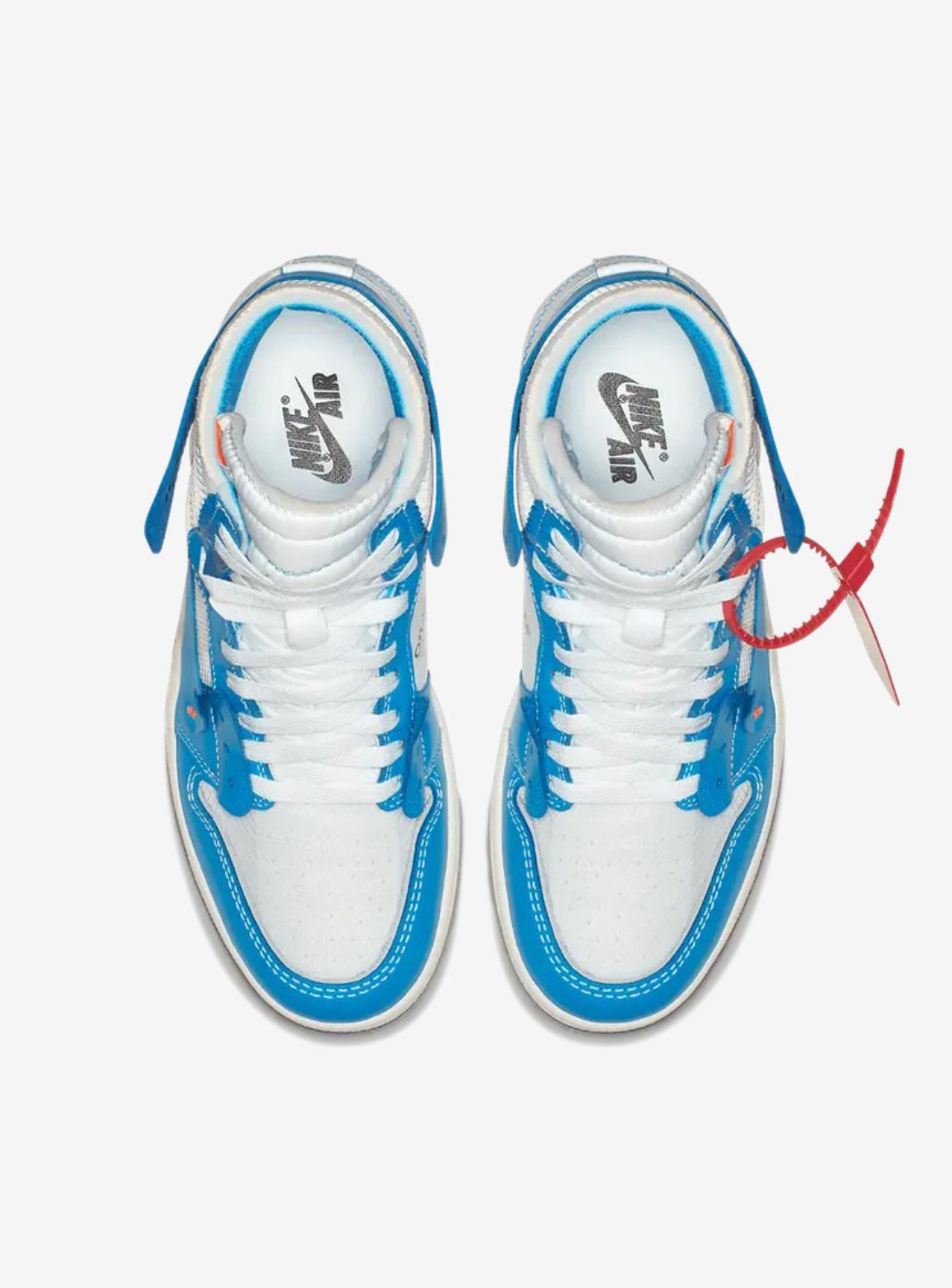 Air Jordan 1 Retro High Off-White University Blue、JORDAN、Cacoeks