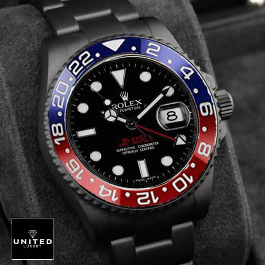 Rolex Blaken 126710BLRO-0001 Pepsi Black Dial Replica 4 Rolex Pepsi Black 126710BLRO-0001 Black Dial with stick and dot indices Replica
