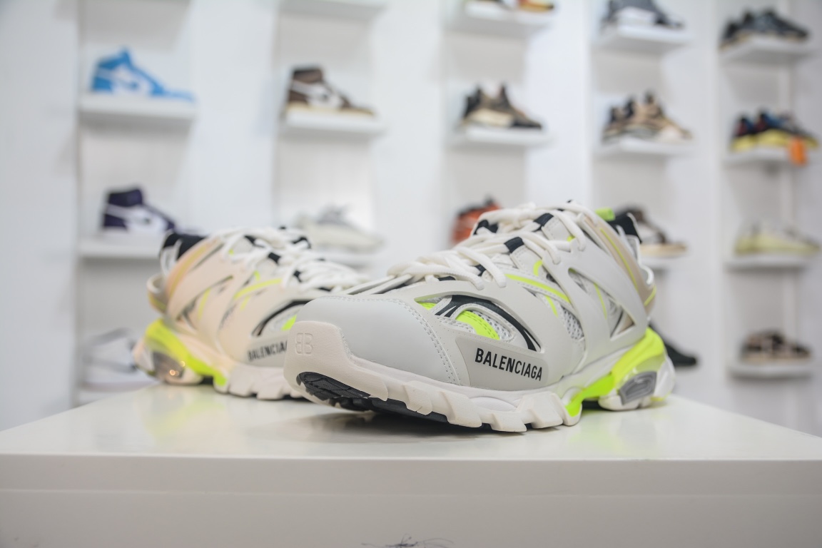 Balenciaga Track Worn Out In White Fluo Yellow (Women’s)、mysite、Cacoeks