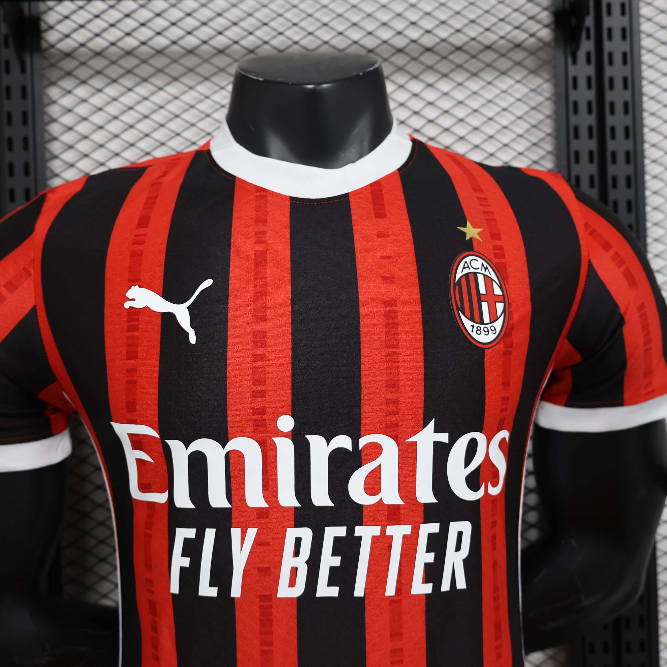 2024/2025 Player Version AC Milan Home Soccer Jersey 1:1 Thai Quality:football jersey mysite: unitedjerseyfootball 邓江浪:football